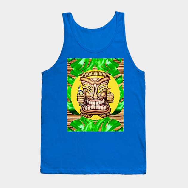 Happy Tiki #1 Tank Top by EssexArt_ABC